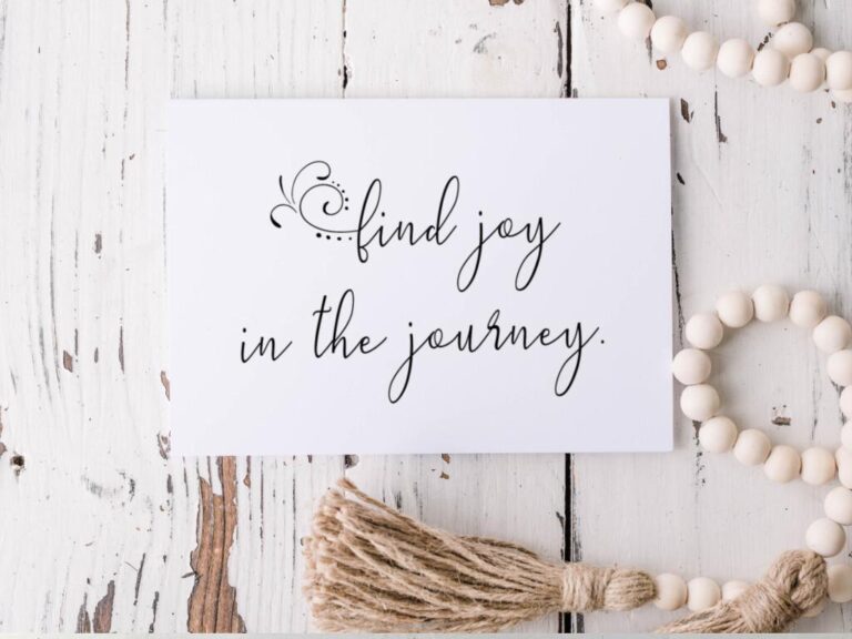Finding Joy in the Journey: Embrace Every Step Along the Way